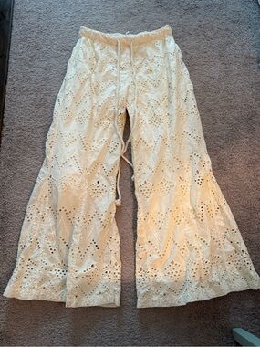 Free People “Emma” Wide-Leg Drawstring Pants